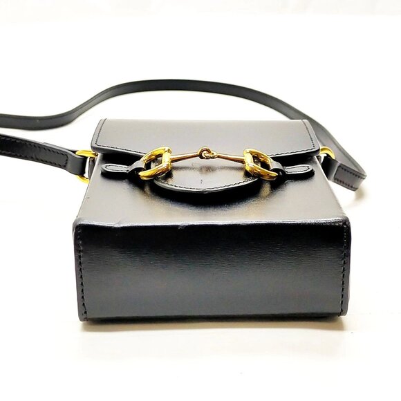 Gucci Black Leather Shoulder Bag mon590-101625 - Picture 5 of 16